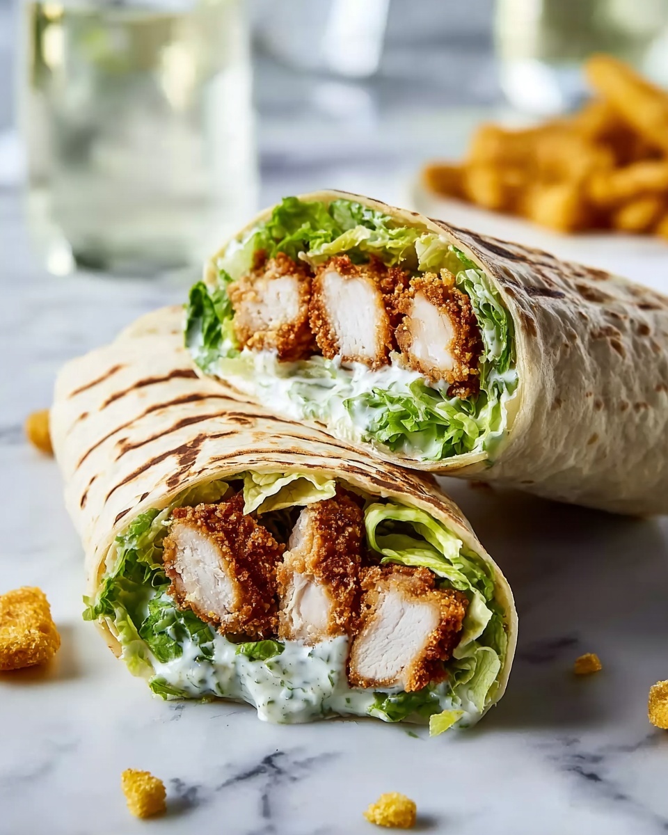 Chicken Caesar Wraps Recipe - Recipe Image