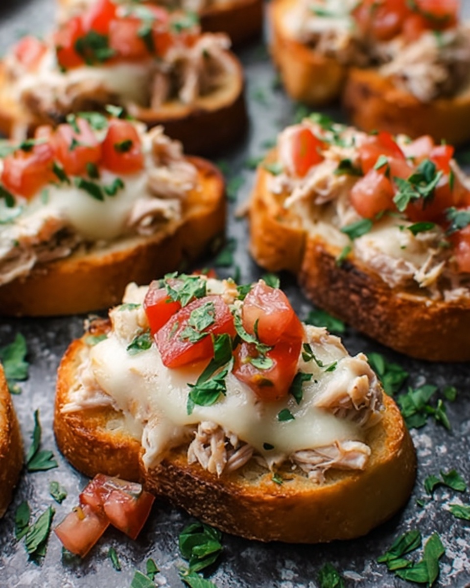 Tuna Melt Bruschetta Recipe - Recipe Image