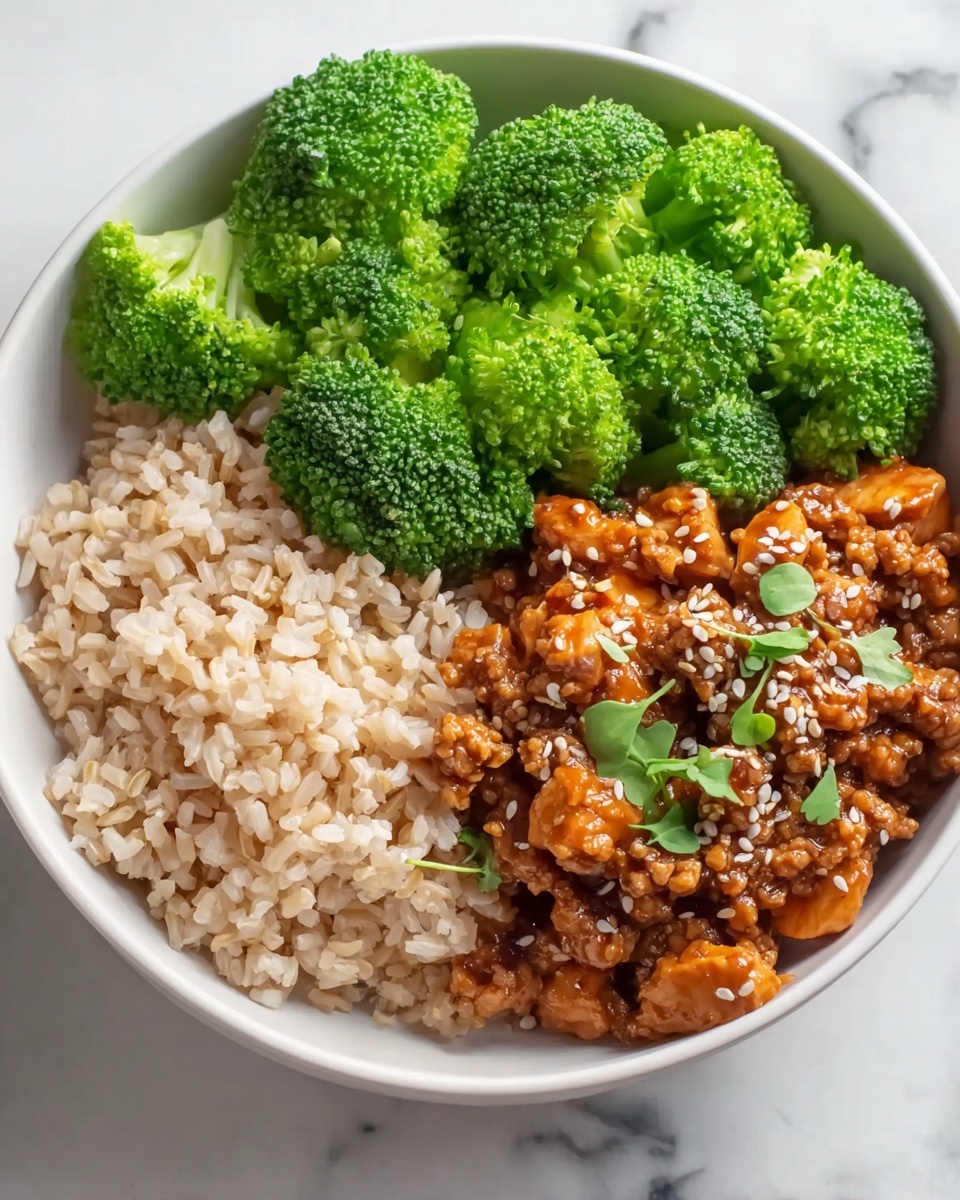 Sweet & Spicy Ground Turkey & Broccoli Bowls Recipe - Recipe Image