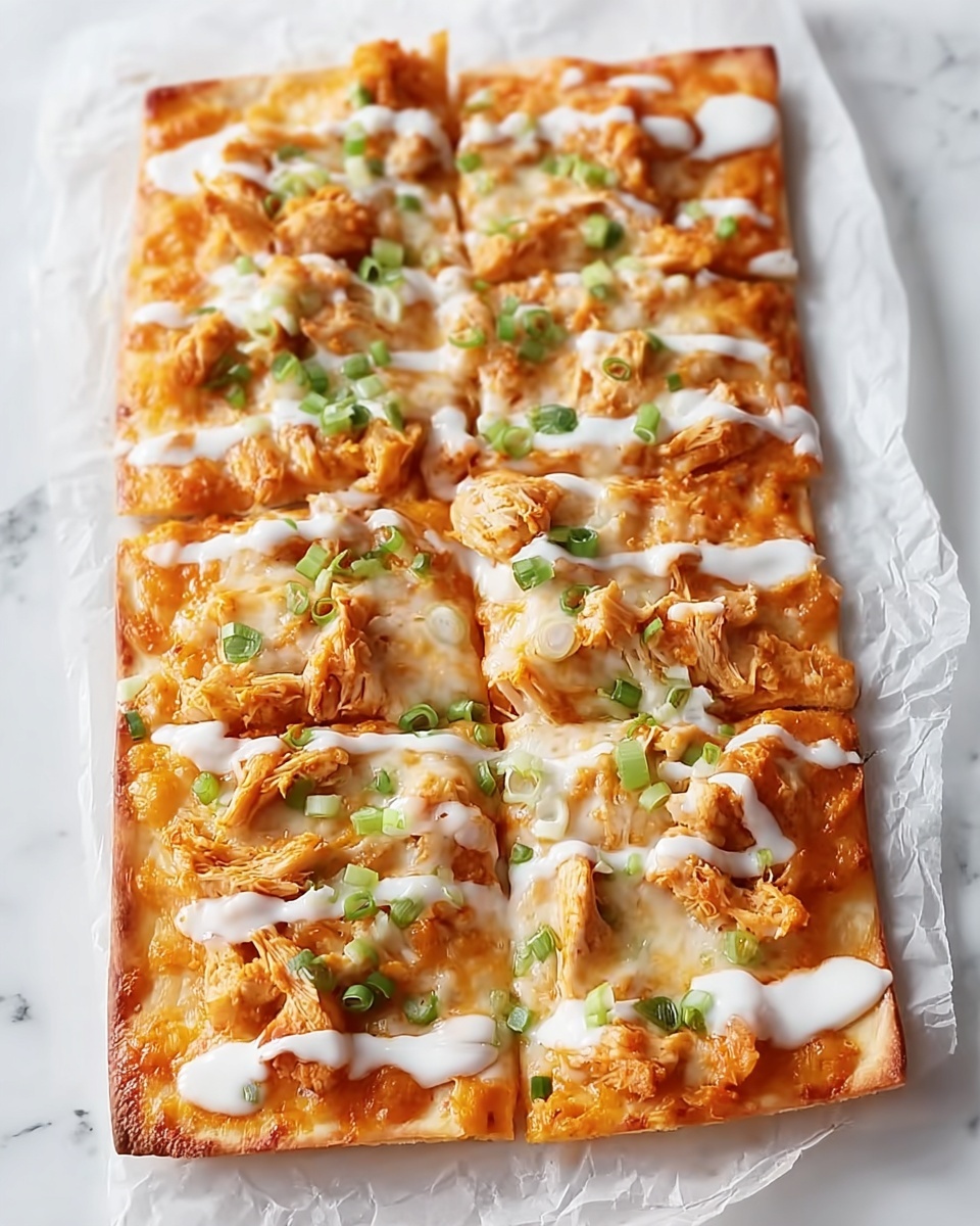 Buffalo Chicken Flatbread Delight Recipe - Recipe Image