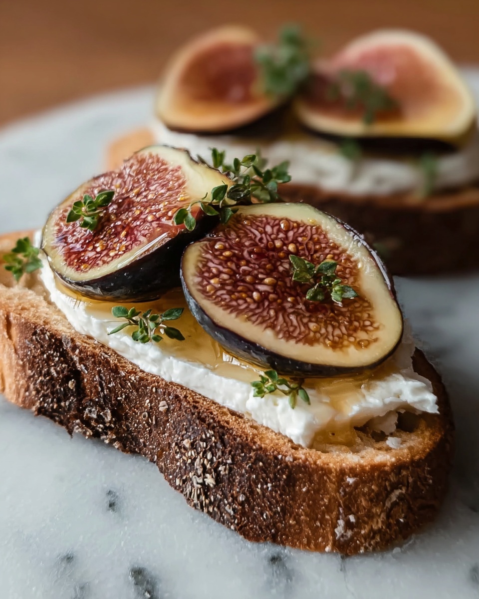 Fig and Brie Crostini with Honey and Balsamic Glaze Recipe - Recipe Image