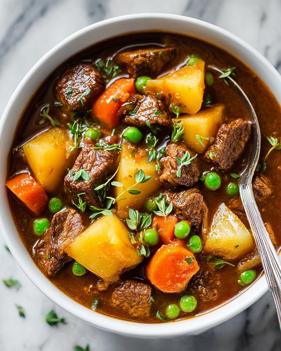 Hearty Beef Stew with Red Wine and Vegetables Recipe - Recipe Image
