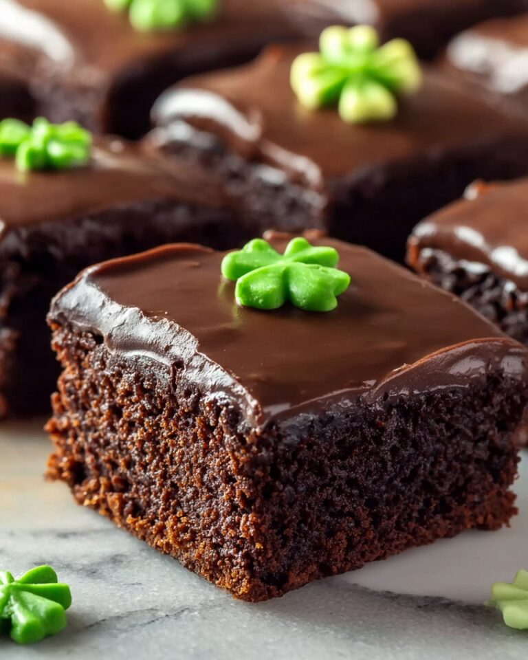 St. Patrick’s Day Frosted Bite Brownies Recipe