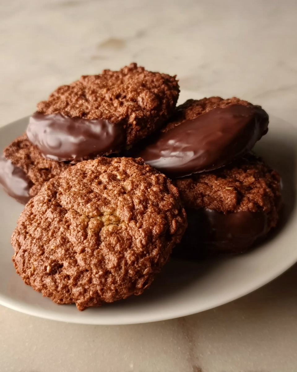 Romany Creams & Choc-kits-Inspired Coconut Oat Chocolate Cookies Recipe - Recipe Image