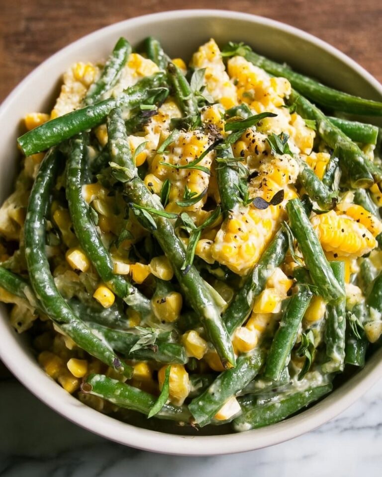 Summer Corn & Green Beans with Herb Butter Recipe
