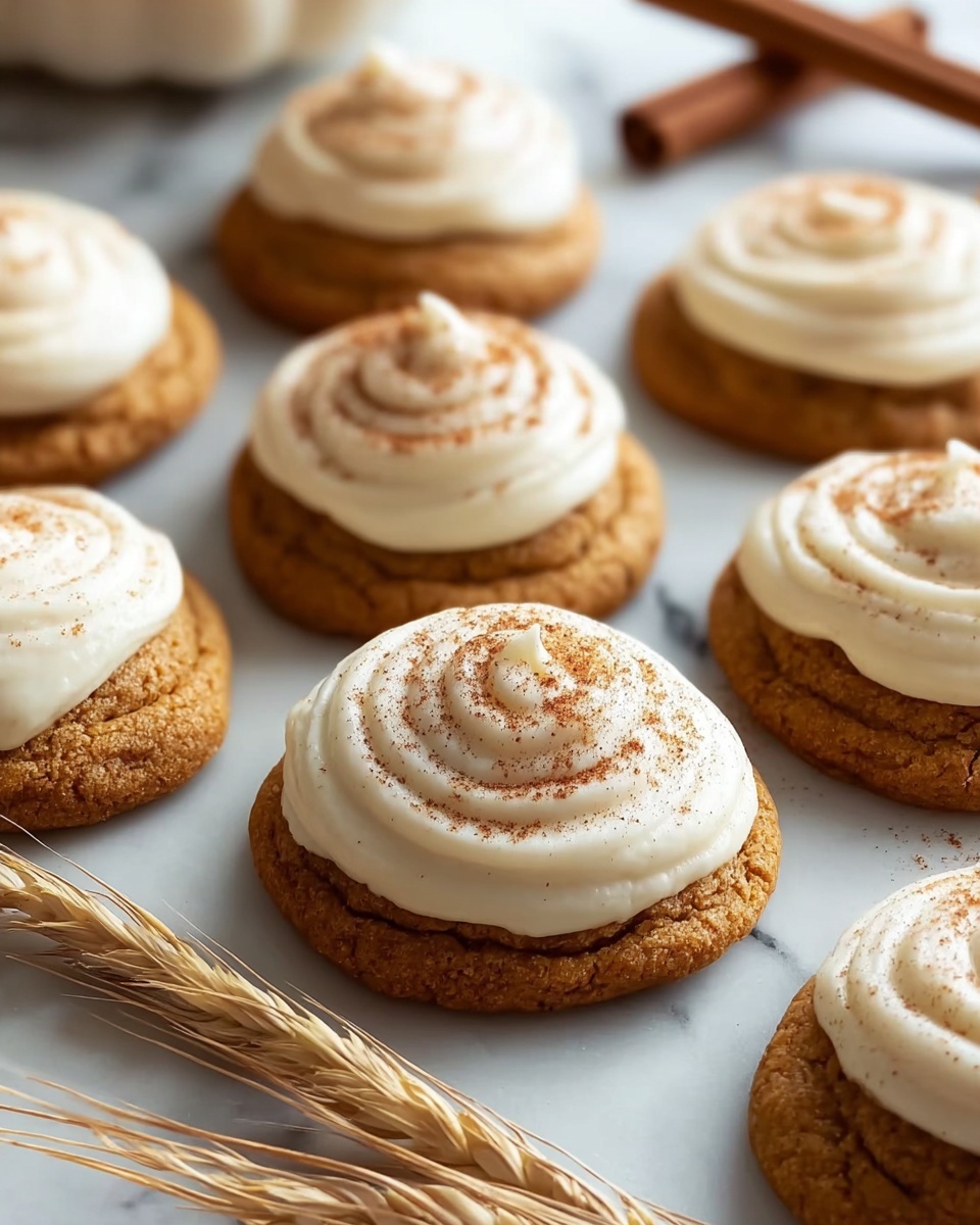 Pumpkin Cookies with Cream Cheese Frosting Recipe - Recipe Image