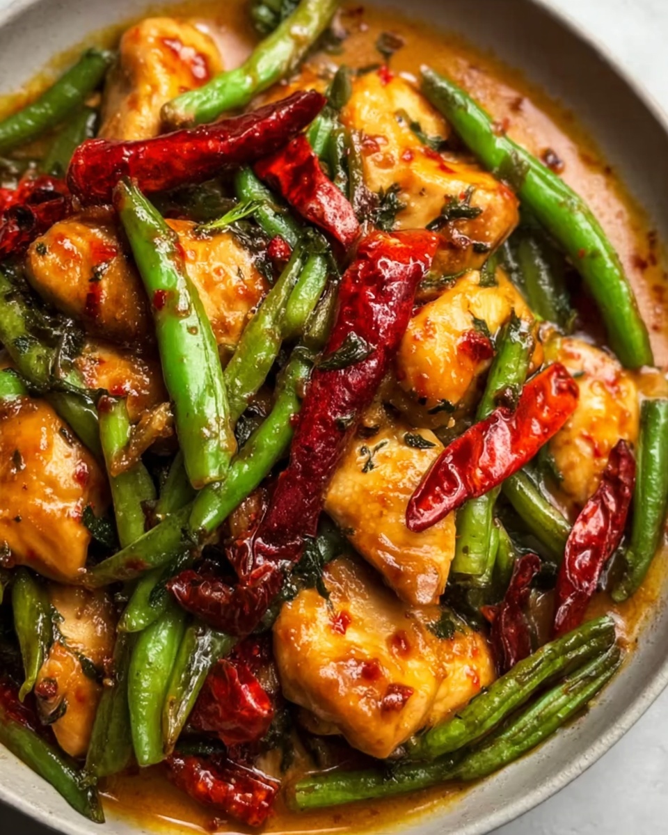 Chicken Green Bean Stir Fry with Sweet Chili Sauce Recipe - Recipe Image