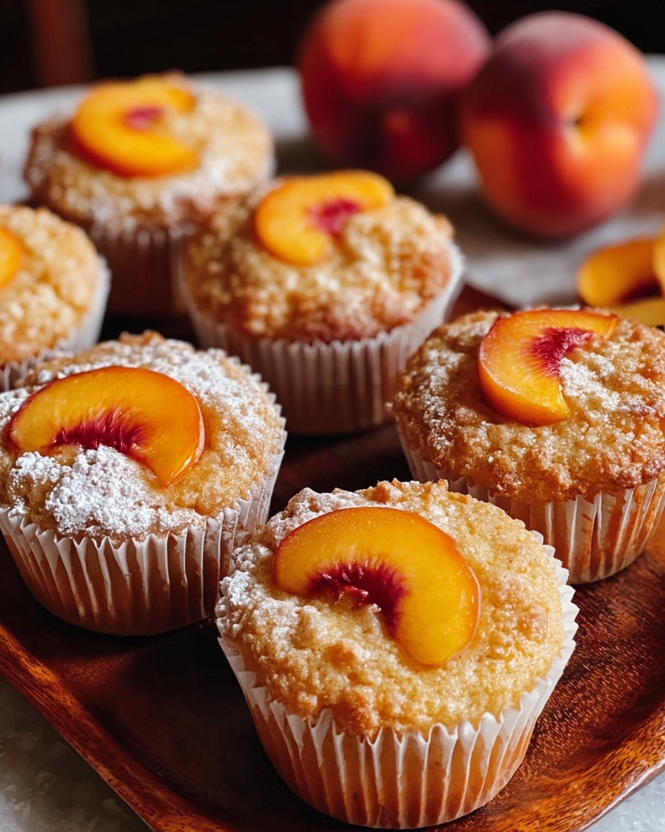 Peach Financiers: Elegant French Almond Cakes Recipe - Recipe Image