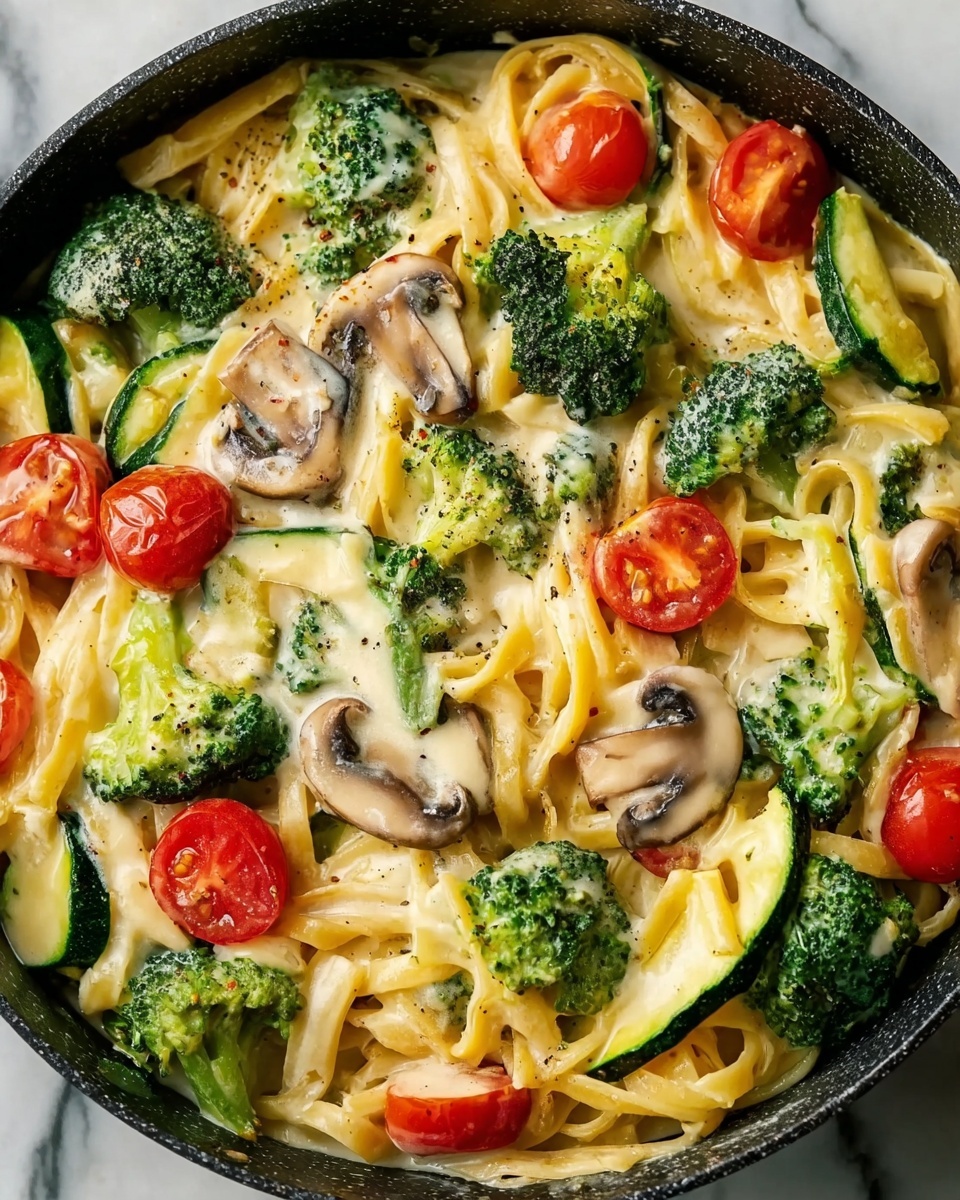 Creamy Veggie Pasta Recipe - Recipe Image