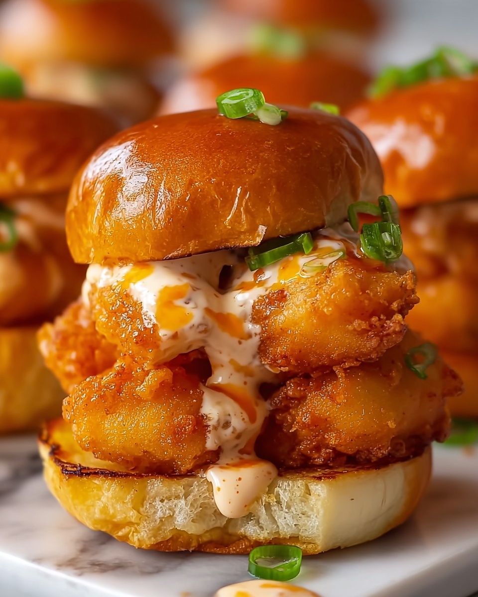 Buffalo Blue Crispy Tot Sliders Recipe - Recipe Image