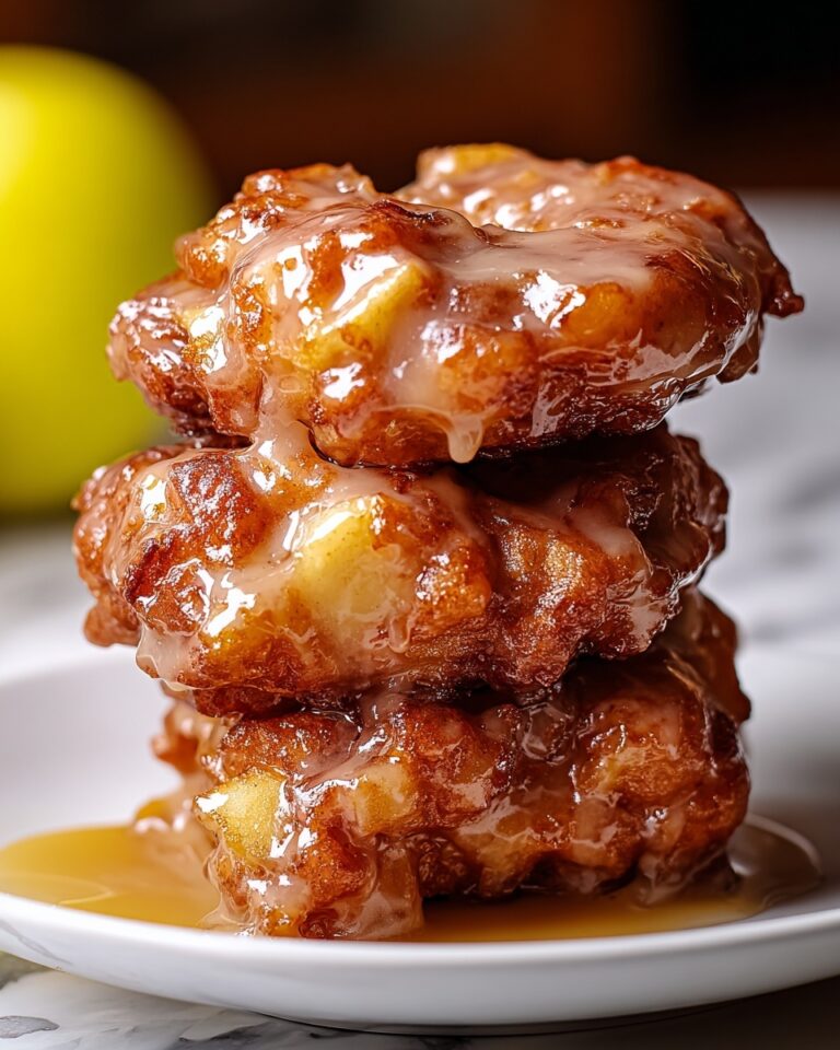 Baked Apple Fritters with Cinnamon Nutmeg and Apple Cider Glaze Recipe