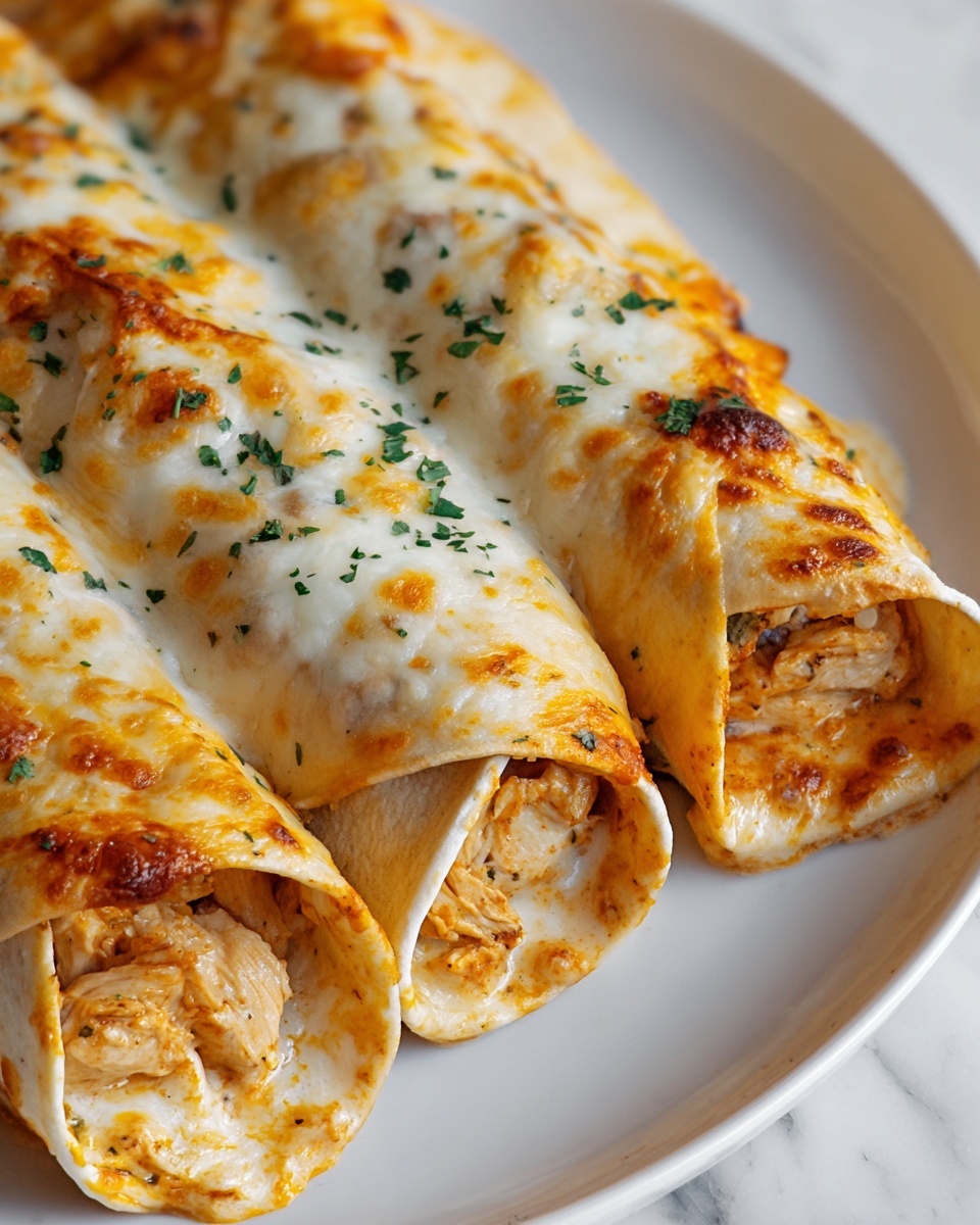 Cheesy Chicken Enchiladas with Homemade Red Sauce Recipe - Recipe Image