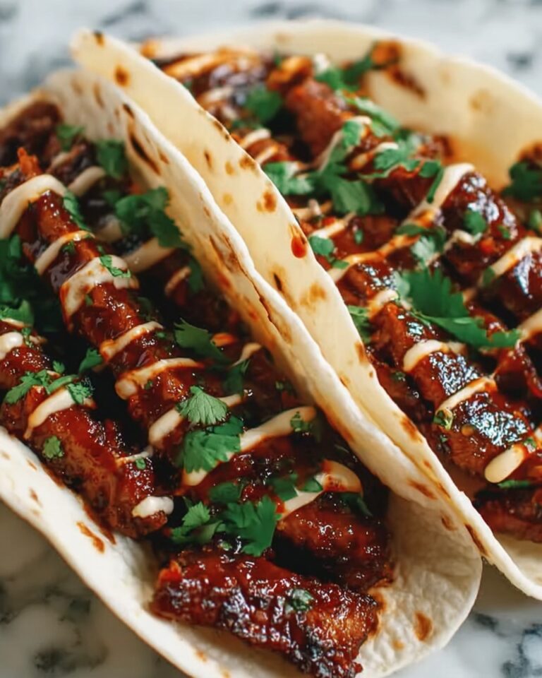 Garlic Butter Honey BBQ Beef Tacos Recipe