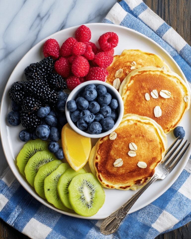 Oatmeal Pancakes with Fresh Fruit Recipe