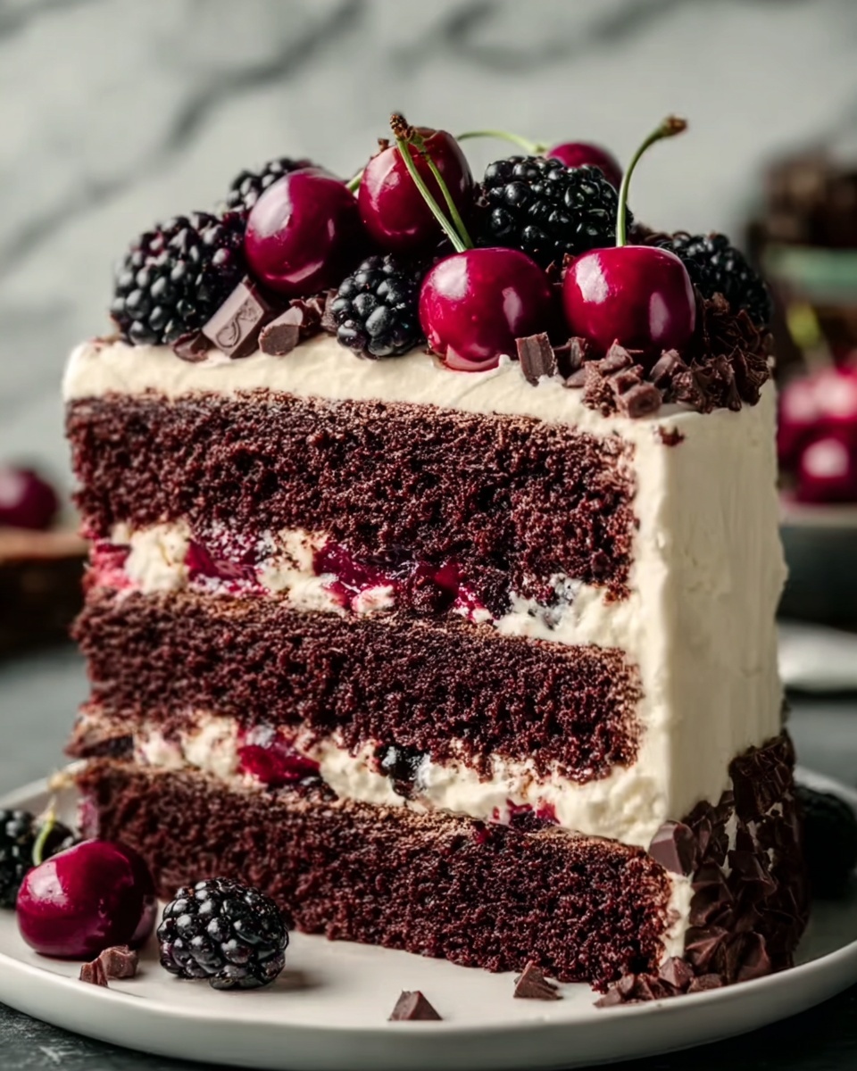 Mile-High Black Forest Cake Recipe - Recipe Image