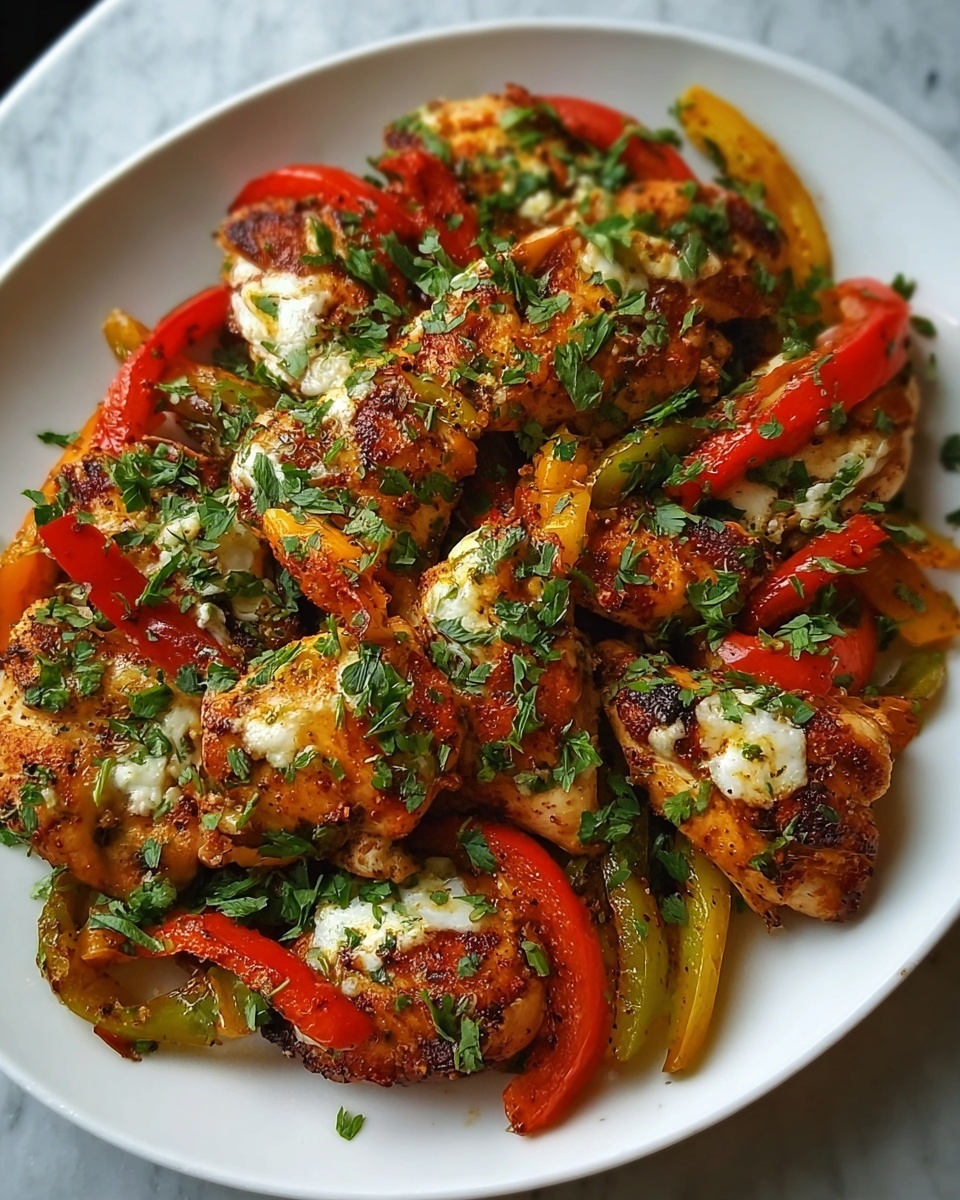 Cajun Chicken with Bell Peppers Recipe - Recipe Image