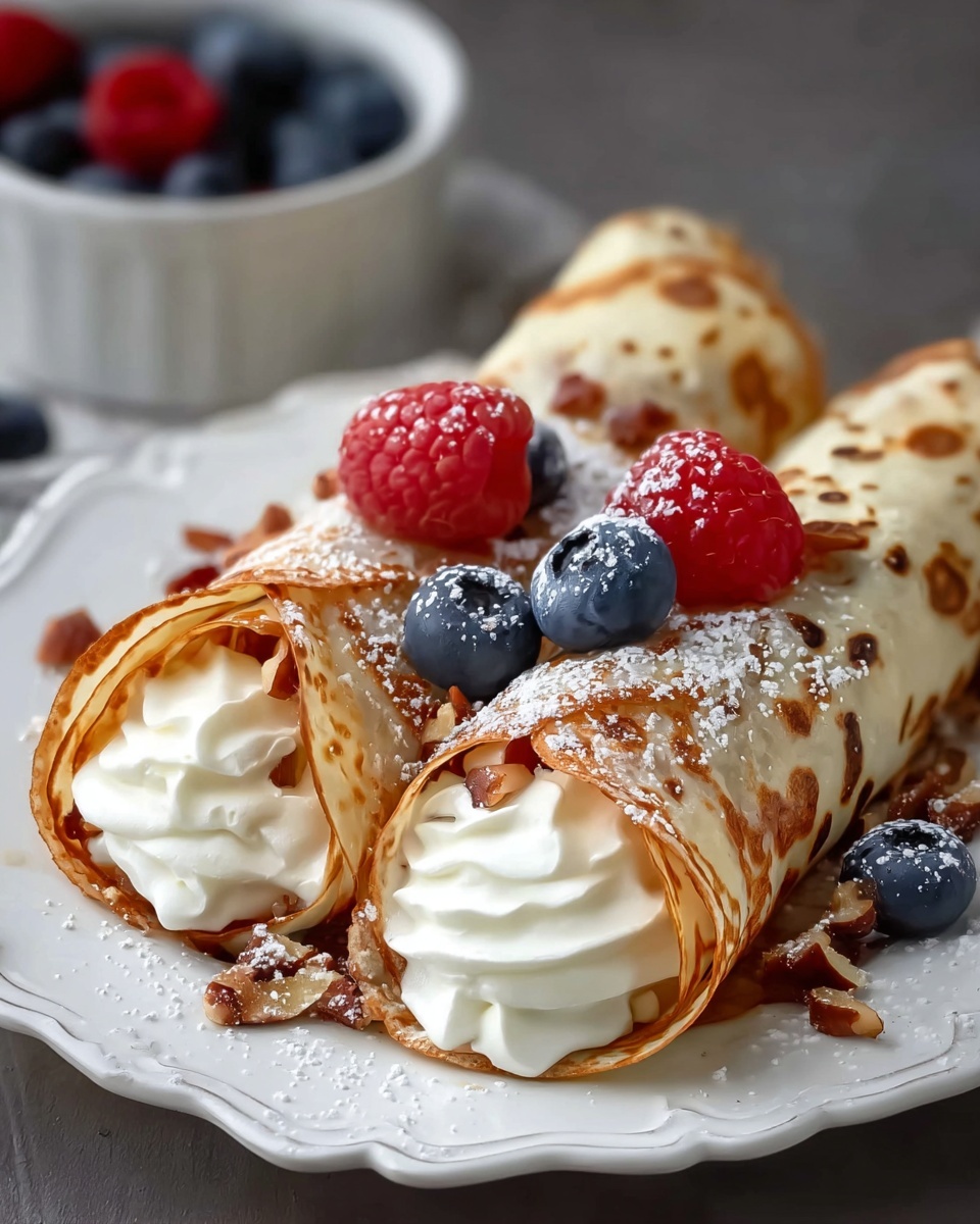 Cheesecake Crepe Roll-Ups Recipe - Recipe Image