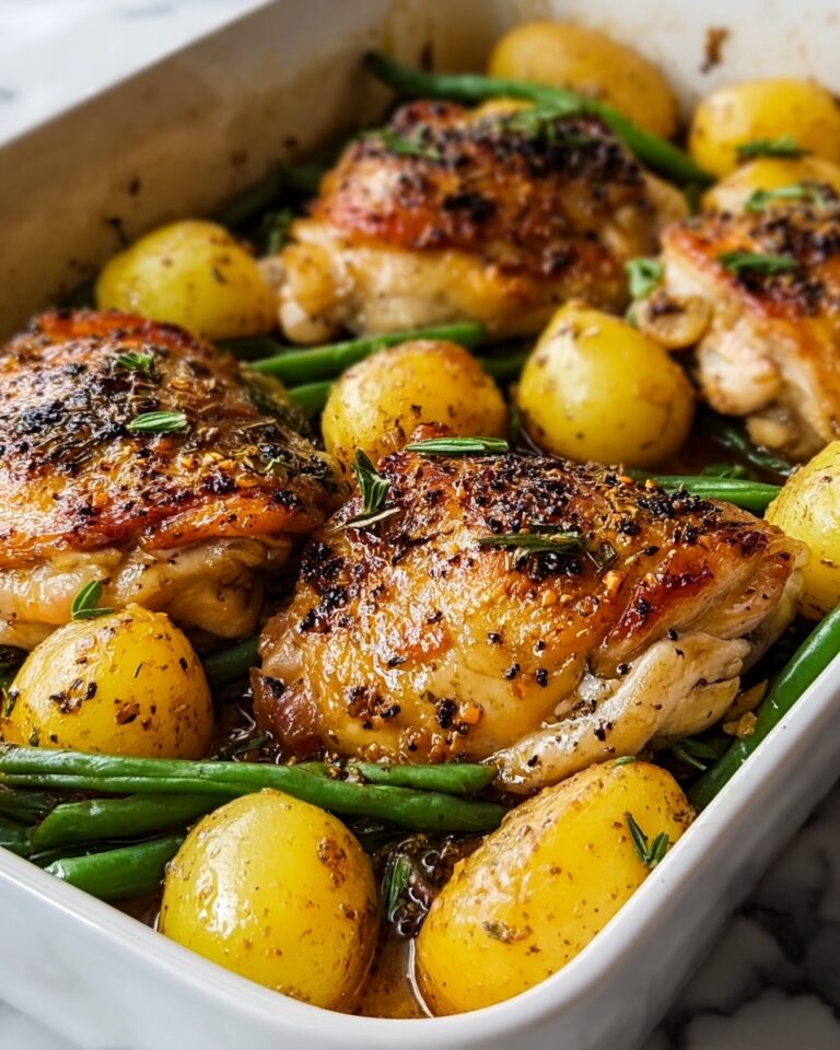 Italian Chicken, Potato, and Green Bean Bake Recipe