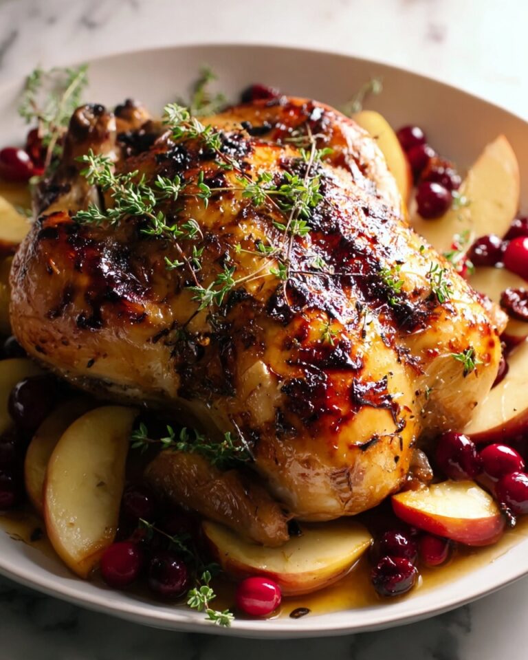 Apple & Cranberry Roasted Chicken Recipe
