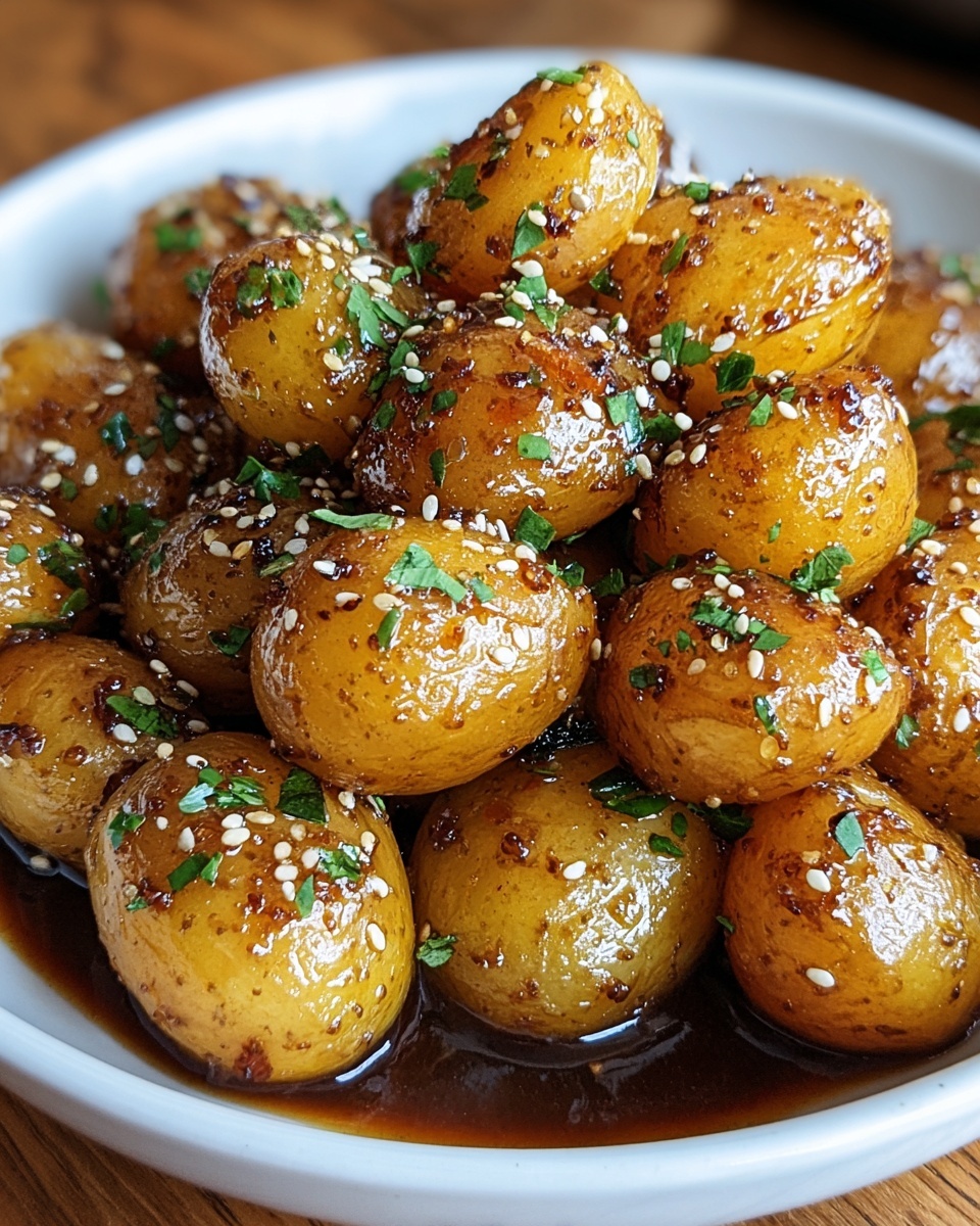 Honey Mustard Roasted Baby Potatoes Recipe - Recipe Image