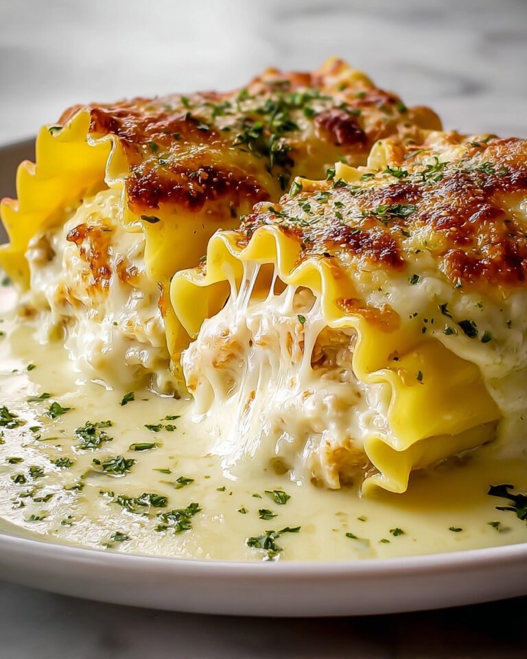 Shrimp & Crab Alfredo Lasagna Roll-Ups Recipe