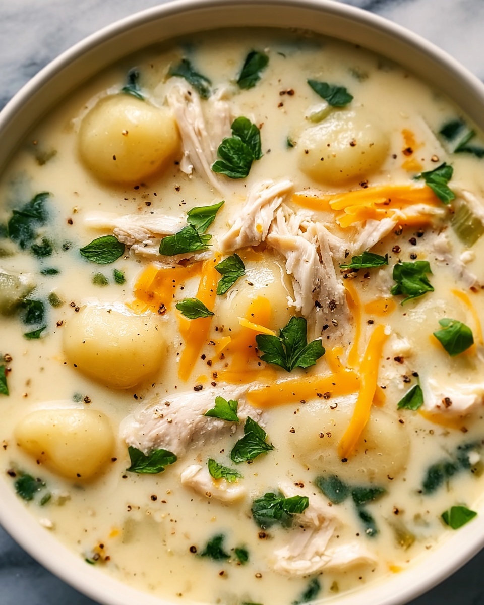 Creamy Chicken Gnocchi Soup Recipe - Recipe Image