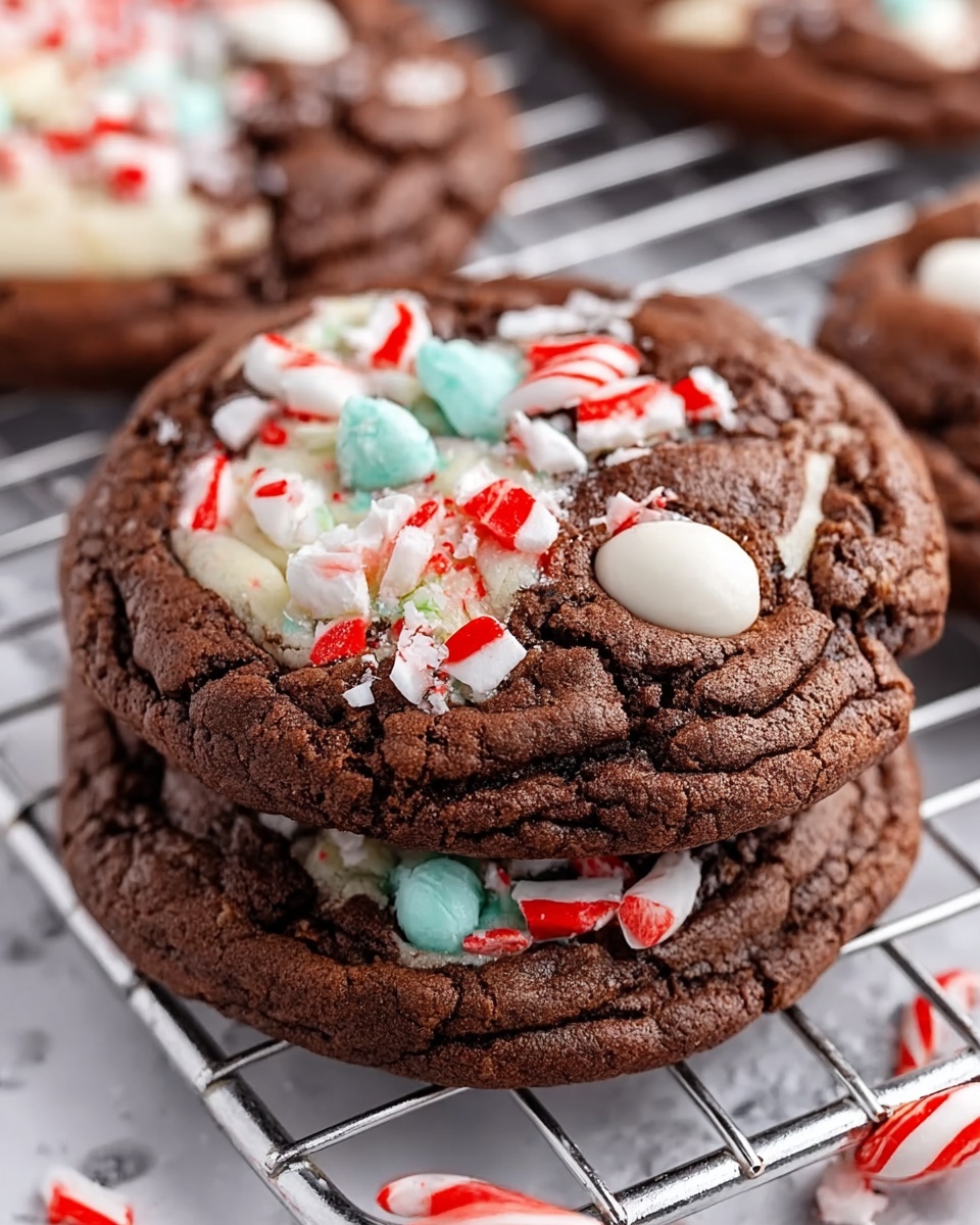 Peppermint Hot Chocolate Cookies Recipe - Recipe Image