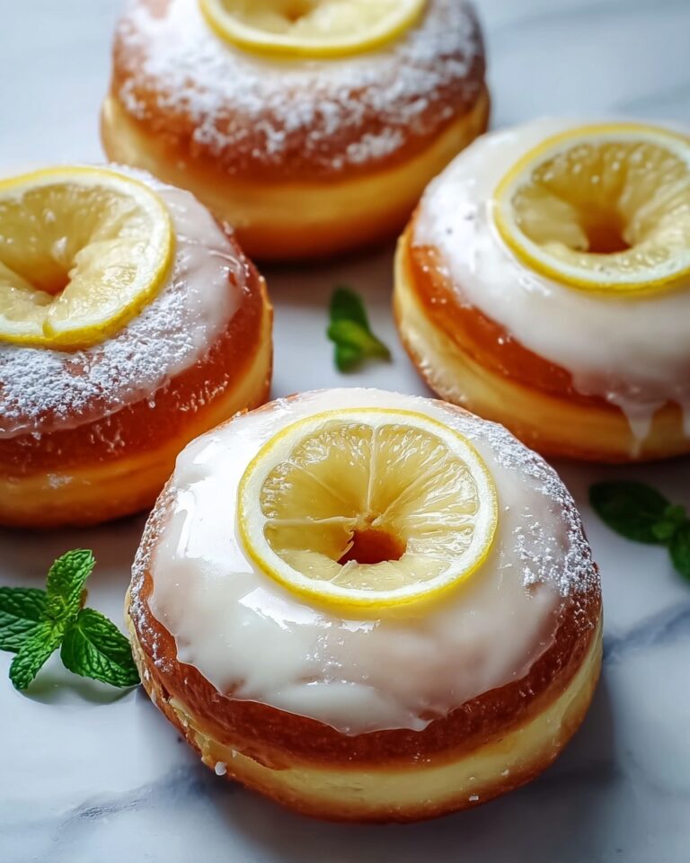 Lemon Cheesecake-Filled Doughnuts Recipe