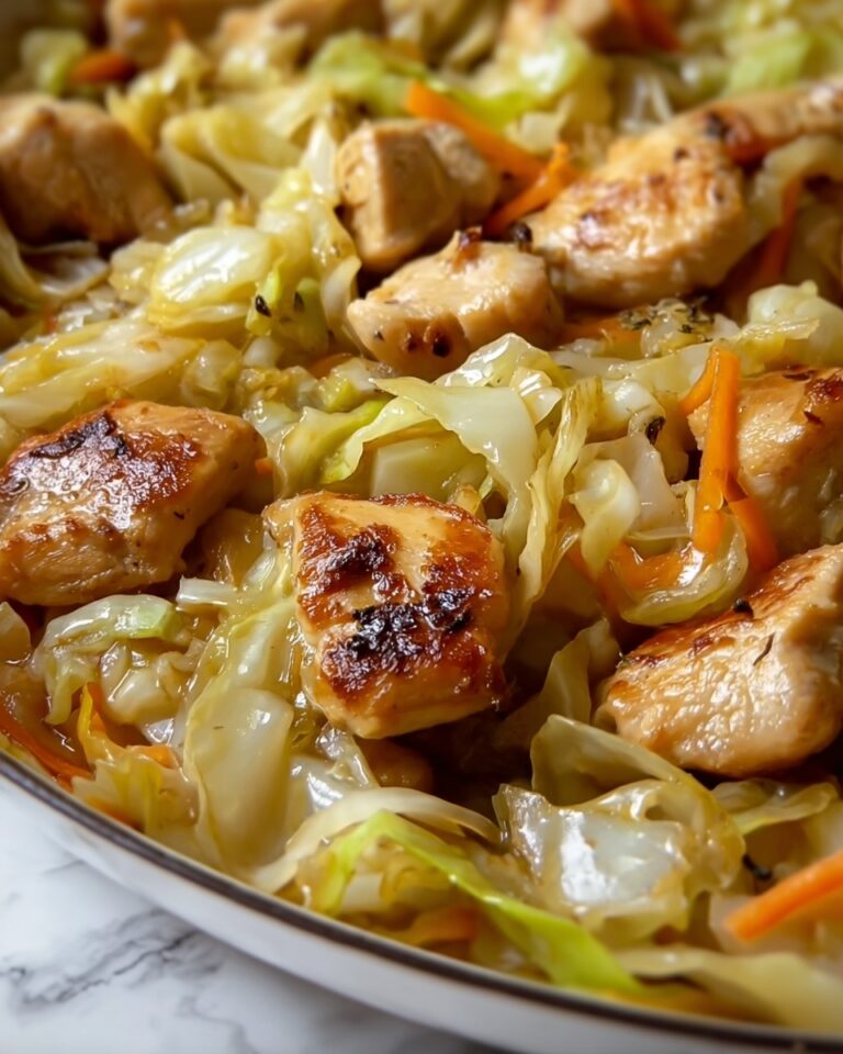 Cabbage Sautéed with Chicken Recipe