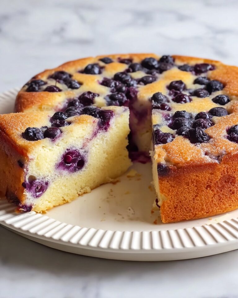 Air Fryer Blueberry Yogurt Cake Recipe