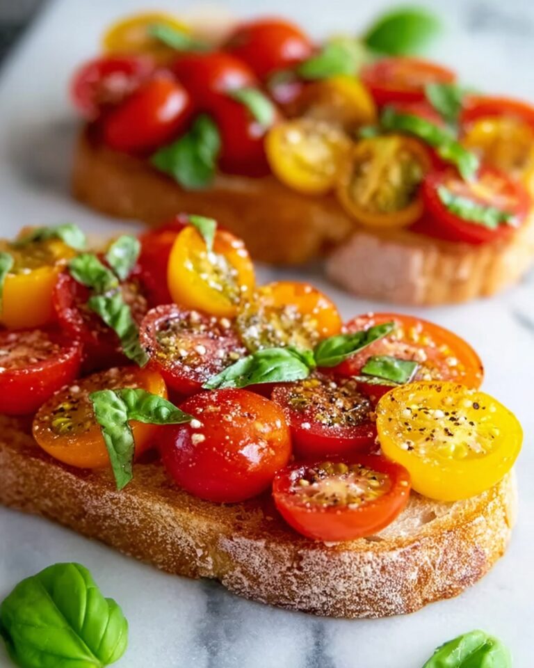 Fresh Cherry Tomato and Basil Bruschetta Recipe