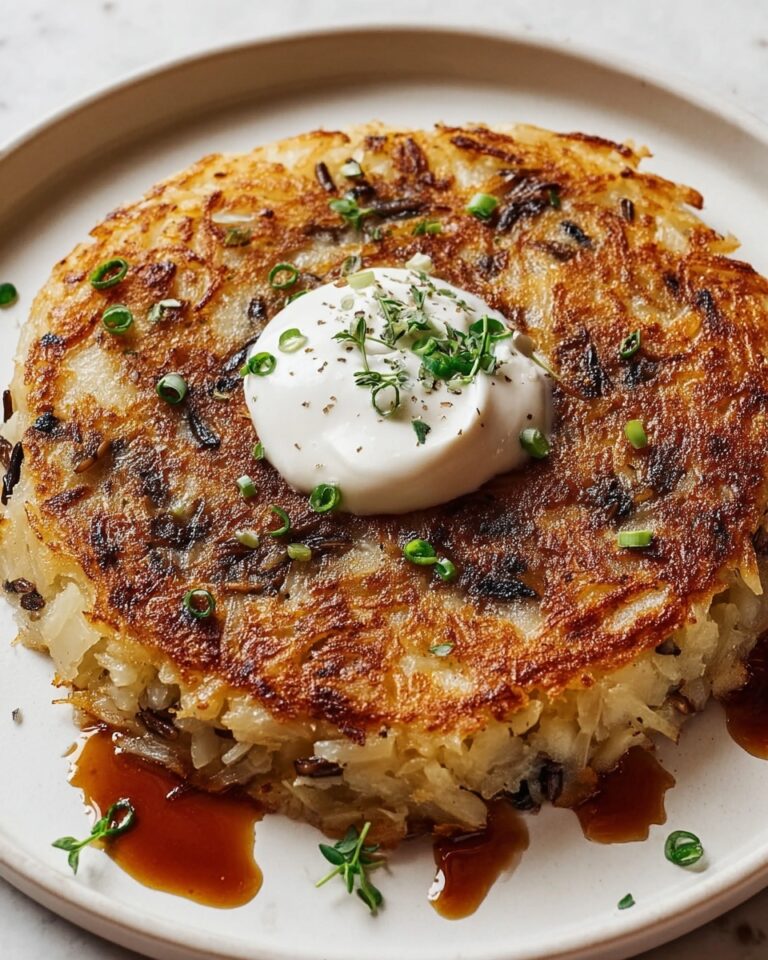 Potato-Parsnip Rosti with Caramelized Onion Sour Cream Recipe