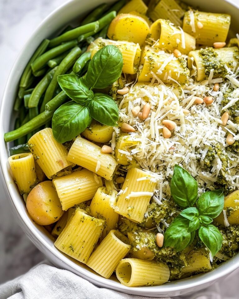 Pesto Pasta with Potatoes and Green Beans Recipe