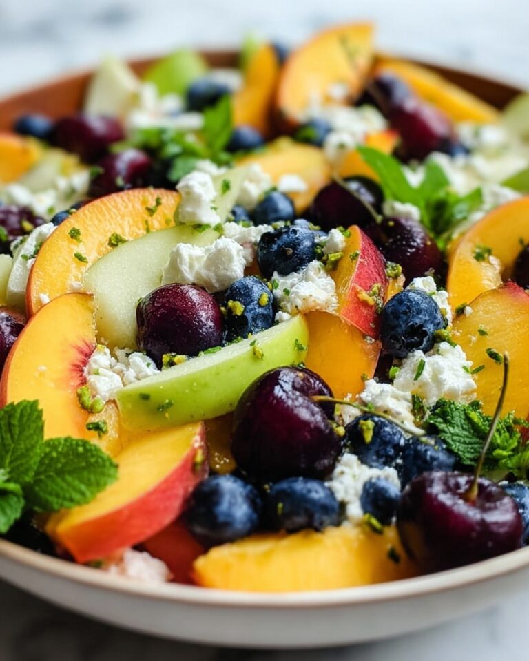 Blueberry Peach Feta Salad Recipe