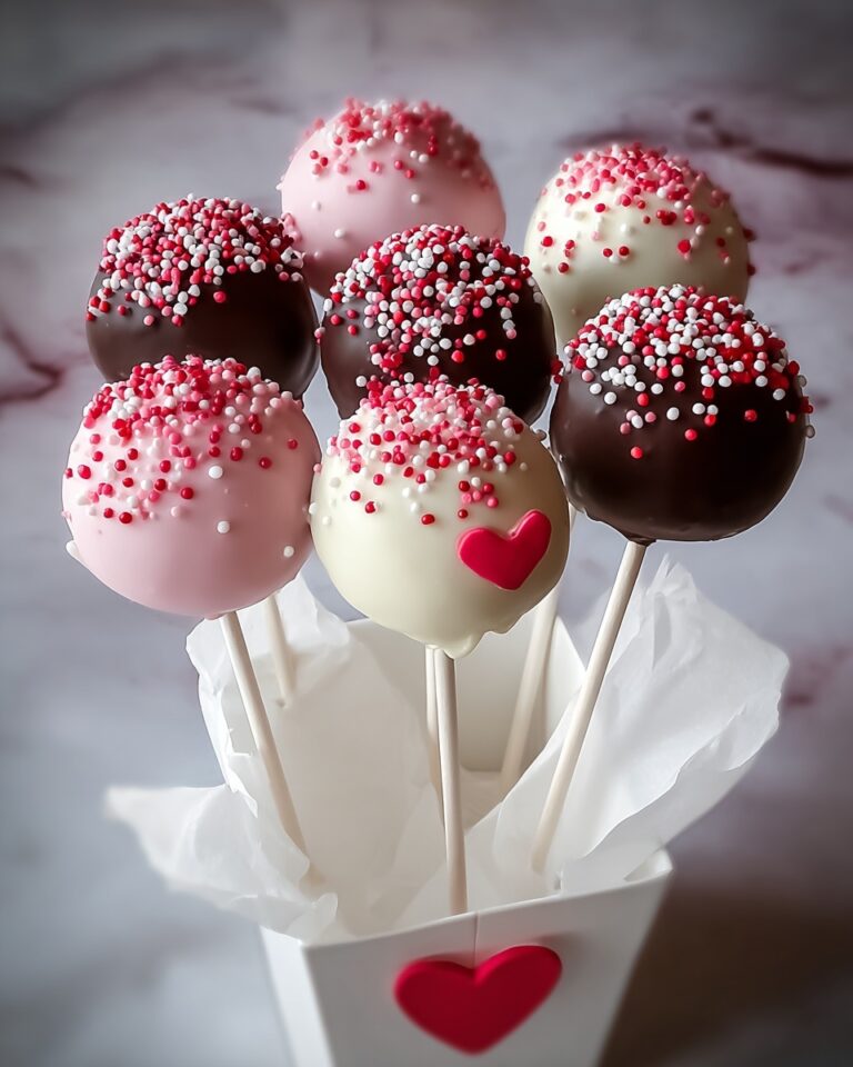 Romantic Red Velvet Cake Pops Recipe
