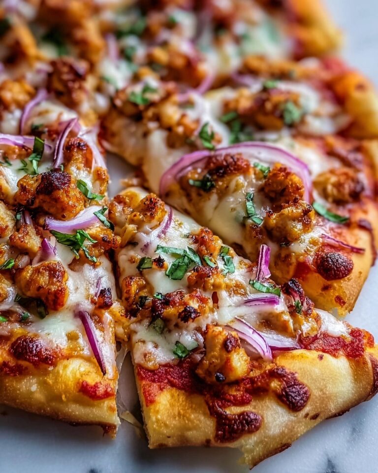 Tandoori Chicken Pizza with Chickpeas and Chutney Recipe