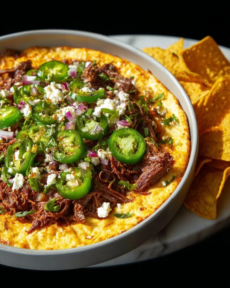 Roasted Poblano Brisket Dip Recipe