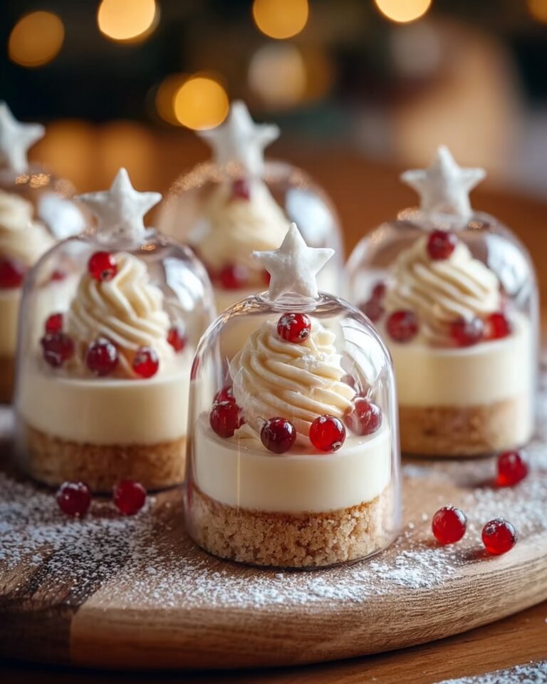 Snow Globe Cheesecake Bites with Cookie Crust Recipe