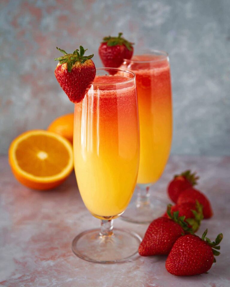 Strawberry Mango Mimosas Recipe