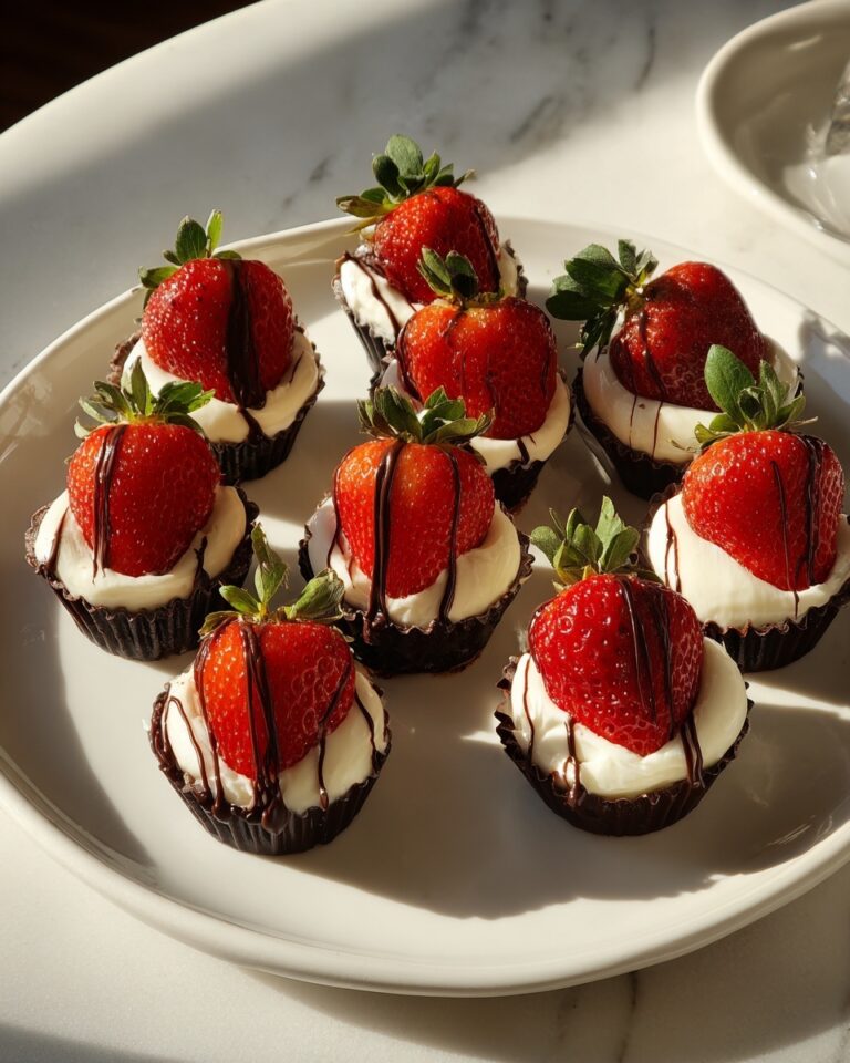 Chocolate Covered Cheesecake Strawberries Recipe