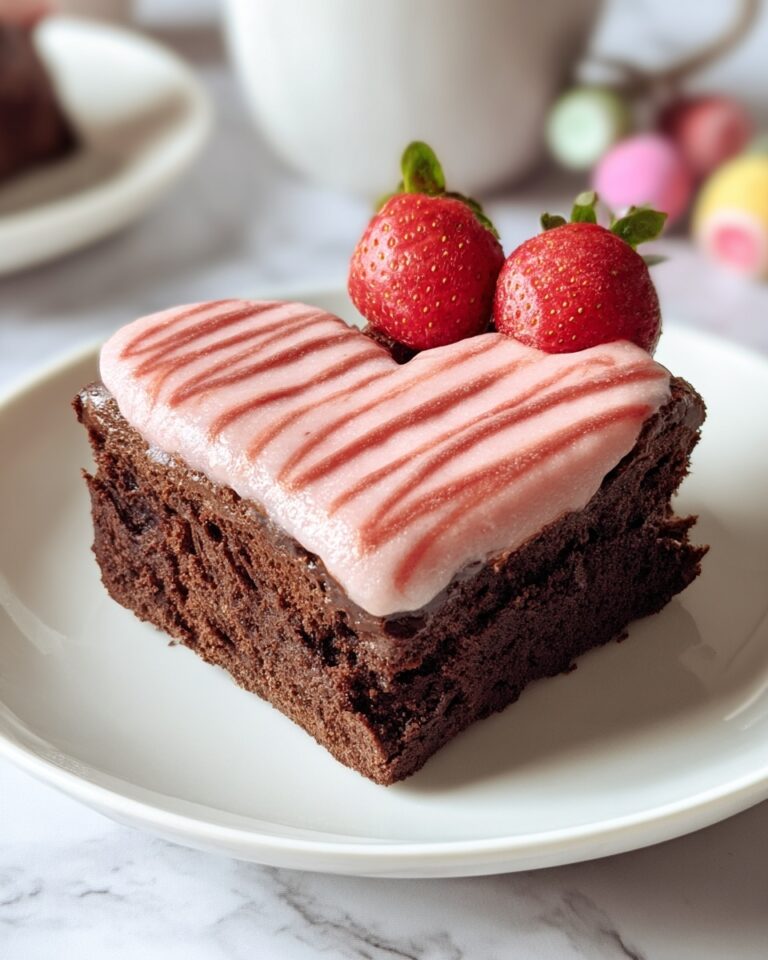 Strawberry Sweetheart Brownies Recipe
