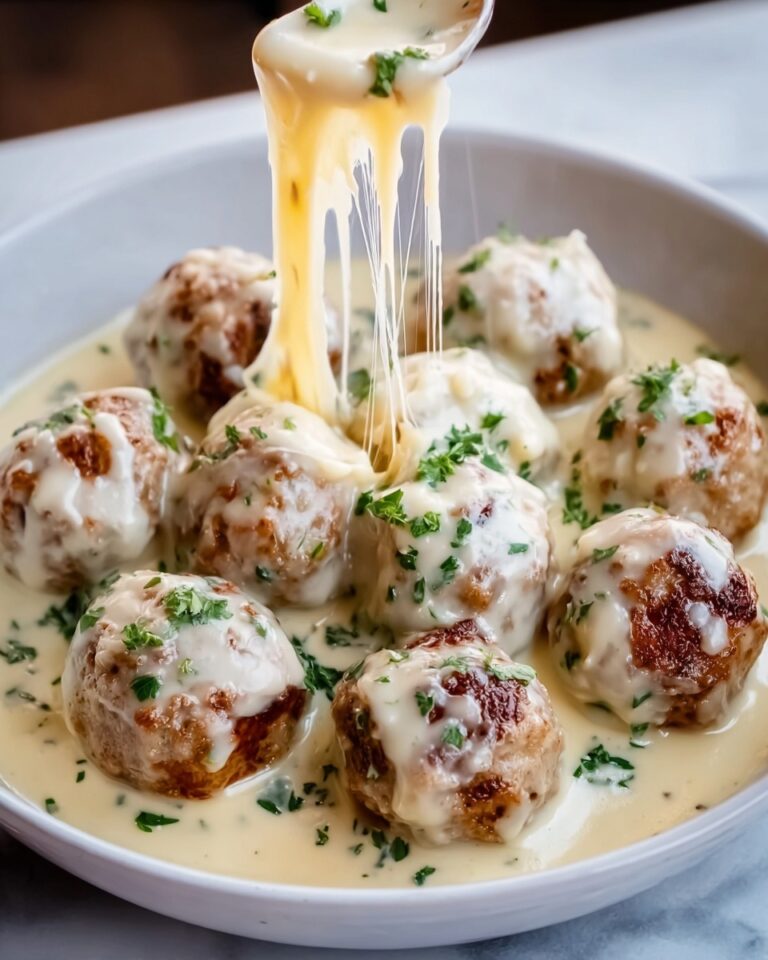 Creamy Chicken Alfredo Meatballs Recipe