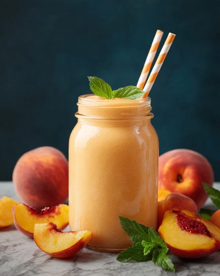 Peach Milkshake Recipe