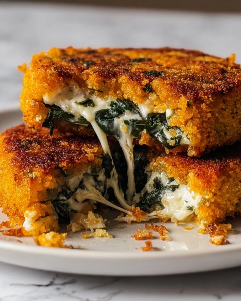 Spinach and Cheese Stuffed Cauliflower Patties Recipe
