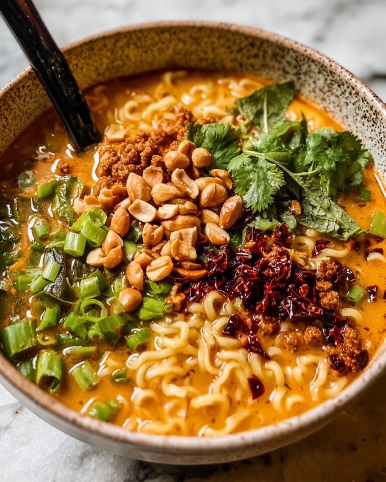 Crispy Thai Peanut Chicken Ramen Recipe