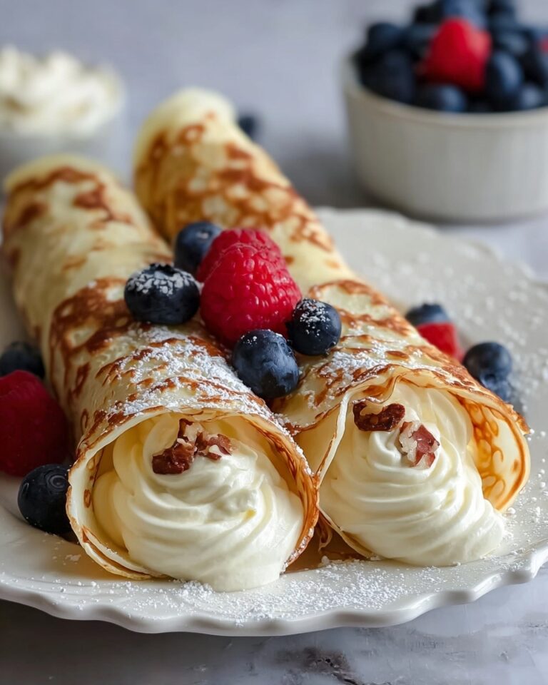 Cheesecake Crepe Roll-Ups Recipe