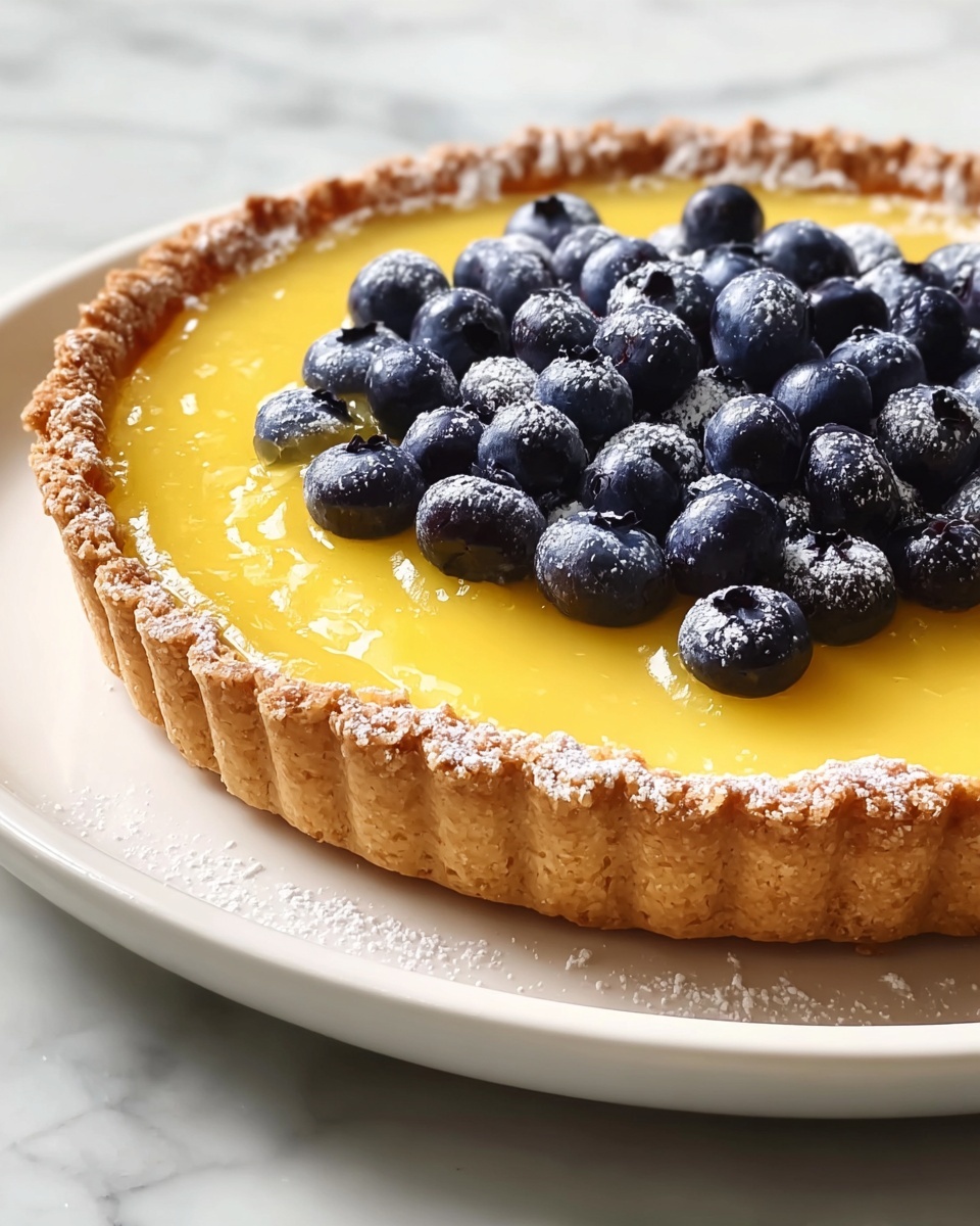 Blueberry Lemon Curd Tart Recipe - Recipe Image