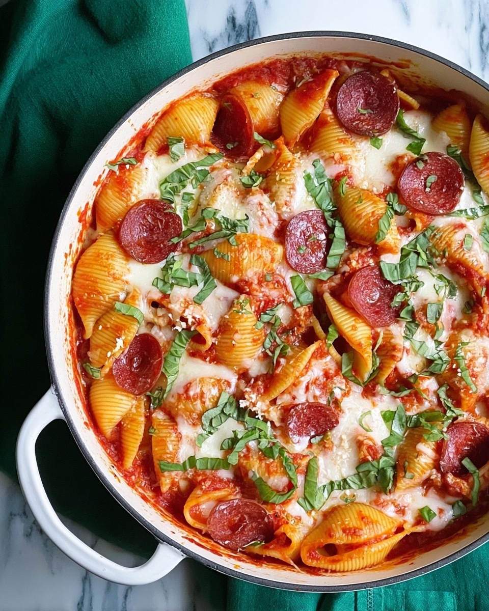 Cheesy Pepperoni Pasta Bake Recipe - Recipe Image