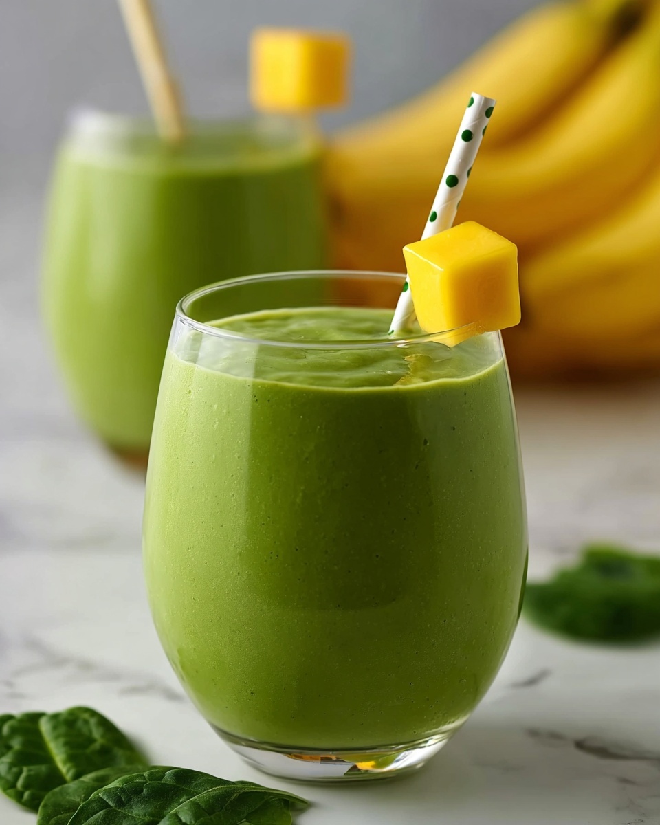 Spinach Banana Mango Kiwi Smoothie Recipe - Recipe Image