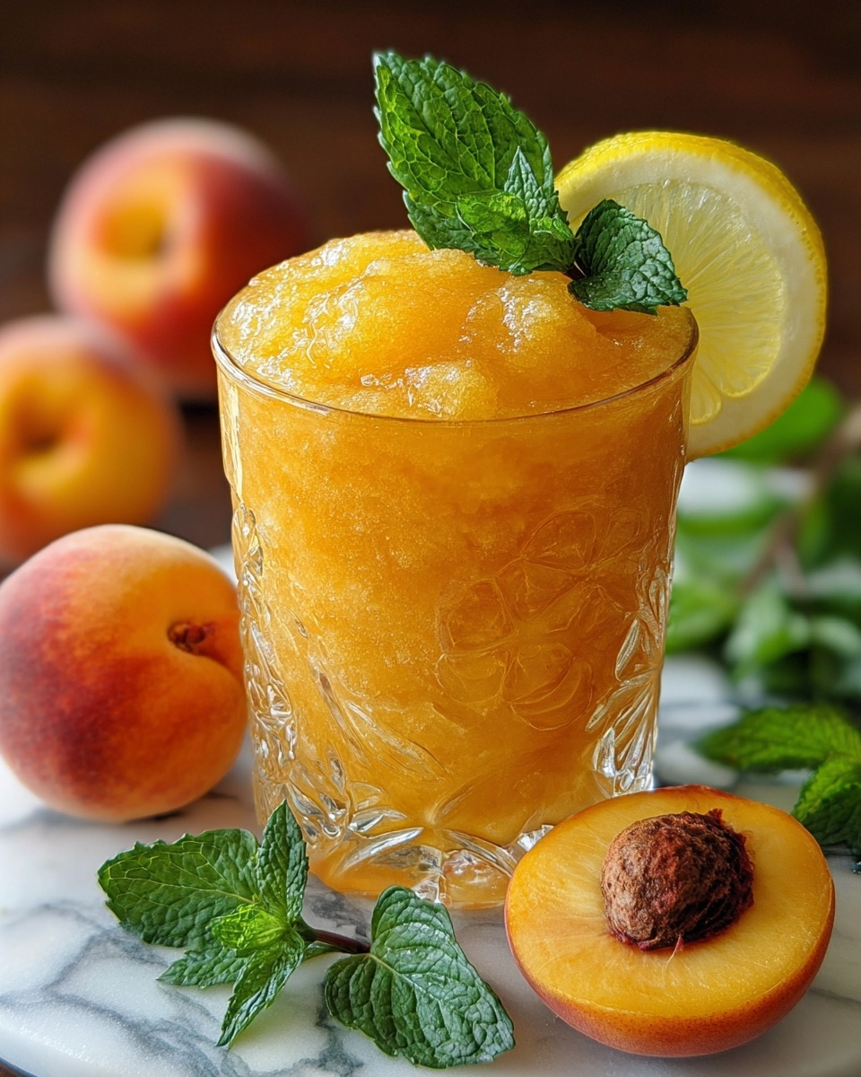 Peach Lemonade Slushie: The Ultimate Summer Refreshment Recipe - Recipe Image